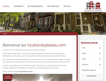 Tablet Screenshot of locationduplateau.com